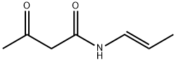 Butanamide, 3-oxo-N-1-propenyl-, (E)- (9CI) Struktur