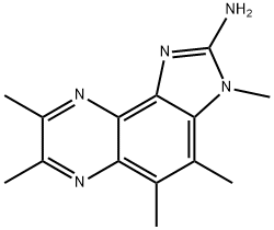 2,AMINO-3,4,5,7,8-PENTAMETHYLIMIDAZO(4,5-F)QUINOXALINE Struktur