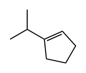 1-ISO-PROPYLCYCLOPENTENE Struktur