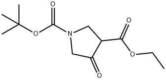 Ethyl N-Boc-4-Oxopyrrolidine-3-carboxylate Structure