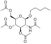 戊烷基-2-乙酰氨基-3,4,6-三-O-乙?；?2-脫氧-Β-D-葡萄糖苷 結(jié)構(gòu)式