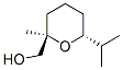 2H-Pyran-2-methanol,tetrahydro-2-methyl-6-(1-methylethyl)-,trans-(9CI) Struktur