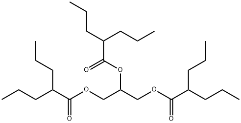 glyceryl trivalproate Struktur