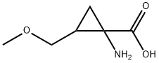 Cyclopropanecarboxylic acid, 1-amino-2-(methoxymethyl)- (9CI) Struktur