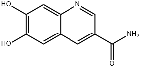 3-Quinolinecarboxamide, 6,7-dihydroxy- (9CI) Struktur