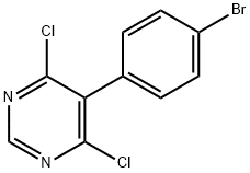 5-(4-Bromophenyl)-4,6-dichloropyrimidine Struktur