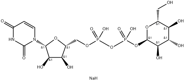 Uridine 5'-(trihydrogen diphosphate), mono-alpha-d-glucopyranosyl ester, sodium salt