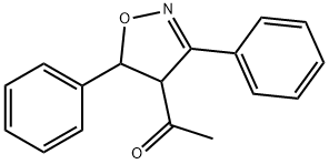 1-(4,5-Dihydro-3,5-diphenylisoxazol-4-yl)ethanone Struktur