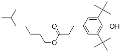 6-Methylhepthyl 3-(3,5-di-tert-butyl-4-hydroxyphenyl)propionate Struktur