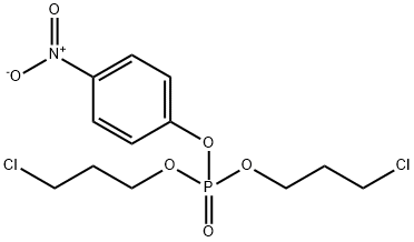 Bis(3-chloropropyl) p-nitrophenyl phosphate Struktur