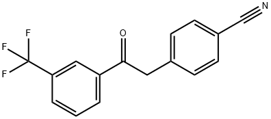 2-(4-CYANOPHENYL)-3'-TRIFLUOROMETHYLACETOPHENONE Struktur