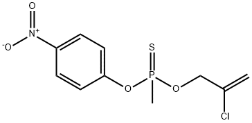 Methylthiophosphonic acid O-(2-chloro-2-propenyl)O-(4-nitrophenyl) ester Struktur