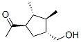 Ethanone, 1-[4-(hydroxymethyl)-2,3-dimethylcyclopentyl]-, [1R-(1alpha,2alpha,3beta,4alpha)]- Struktur