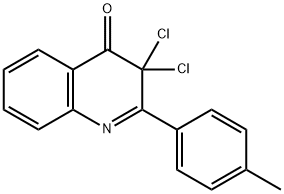 4(3H)-Quinolinone,  3,3-dichloro-2-(4-methylphenyl)- Struktur