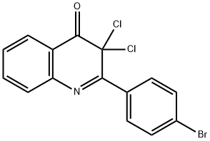 4(3H)-Quinolinone,  2-(4-bromophenyl)-3,3-dichloro- Struktur