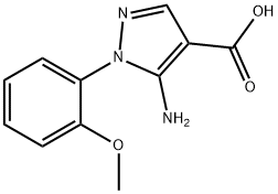 5-AMINO-1-(2-METHOXYPHENYL)-1H-PYRAZOLE-4-CARBOXYLIC ACID Struktur