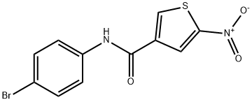 N-(4-Bromophenyl)-5-nitro-3-thiophenecarboxamide Struktur