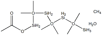 ACETOXYHEPTAMETHYLCYCLOTETRASILOXANE Struktur