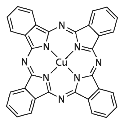 (29H,31H-phthalocyaninato(2-)-N29,N30,N31,N32)copper Structure