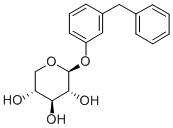 beta-D-Xylopyranoside, 3-(phenylmethyl)phenyl Struktur