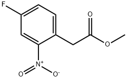 Methyl 2-(4-fluoro-2-nitrophenyl)acetate Struktur