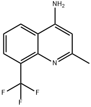 4-AMINO-2-METHYL-8-(TRIFLUOROMETHYL)QUINOLINE Structure