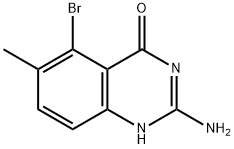 2-AMINO-5-BROMO-6-METHYLQUINAZOLIN-4(1H)-ONE Struktur