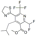 methyl 2-(difluoromethyl)-5-(4,5-dihydro-1,3-thiazol-2-yl)-4-(2-methyl propyl)-6-(trifluoromethyl)pyridine-3-carboxylate Struktur