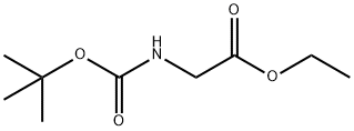 TERT-BUTOXYCARBONYLAMINO-ACETIC ACID ETHYL ESTER Struktur