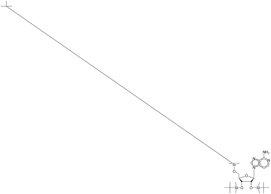 4-Amino-1-(2’,3’,5’-tri-O-tert-butyldimethylsilyl--D-ribofuranosyl)-imidazo[4,5-a]pyridine Struktur