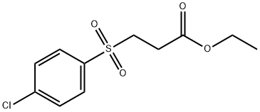 3-(4-Chlorophenylsulfonyl)propionic acid ethyl ester Struktur