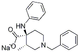 cis-3-Methyl-4-(phenylaMino)-1-(phenylMethyl)-4-piperidinecarboxylic Acid MonosodiuM Salt Struktur