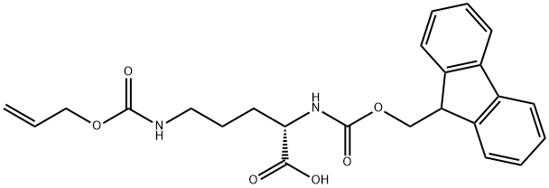 FMOC-ORN(ALOC)-OH Struktur