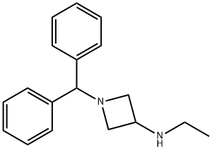 1-benzhydryl-N-ethylazetidin-3-aMine Struktur