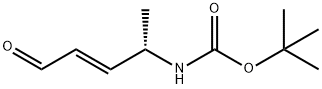 Carbamic acid, (1-methyl-4-oxo-2-butenyl)-, 1,1-dimethylethyl ester, [S-(E)]- Struktur