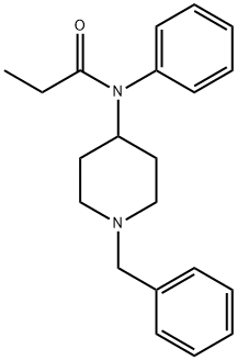 N-(1-benzylpiperidin-4-yl)-N-phenylpropionamide  Struktur