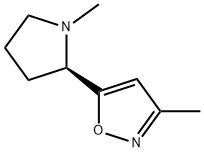 Isoxazole, 3-methyl-5-[(2R)-1-methyl-2-pyrrolidinyl]- (9CI) Struktur