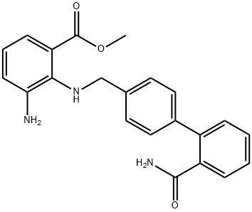 Methyl 3-aMino-2-((2'-carbaMoylbiphenyl-4-yl)MethylaMino)benzoate Struktur