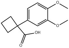 1-(3,4-DIMETHOXYPHENYL)CYCLOBUTANECARBOXYLIC ACID Struktur