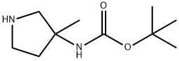 3-(Boc-aMino)-3-Methylpyrrolidine Struktur