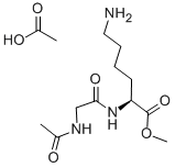 N-ACETYL-GLY-LYS METHYL ESTER ACETATE SALT Struktur