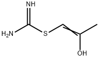 Carbamimidothioic acid, 2-hydroxy-1-propenyl ester (9CI) Struktur