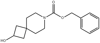 2-HYDROXY-7-AZA-SPIRO[3.5]NONANE-7-CARBOXYLIC ACID BENZYL ESTER Struktur