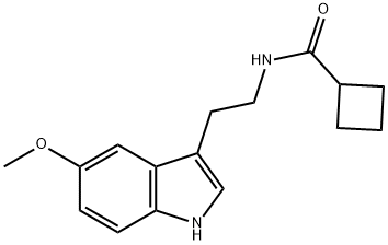 N-[2-(5-methoxyindol-3-yl)ethyl]-cyclobutylcarboxamide Struktur