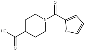 1-(2-thienylcarbonyl)piperidine-4-carboxylic acid(SALTDATA: FREE) Struktur