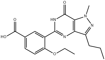 5-(5-Carboxy-2-ethoxyphenyl)-1-Methyl-3-n-propyl-1,6-dihydro-7H-pyrazolo[4,3-d]pyriMidin-7-one Struktur