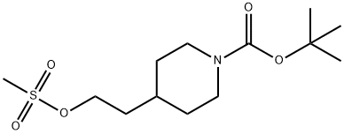 1-BOC-4-(2-METHANESULFONYLOXY-ETHYL)-PIPERIDINE Struktur