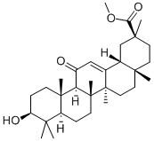 18-BETA-GLYCYRRHETINIC ACID METHYL ESTER Struktur