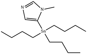 1-METHYL-5-TRIBUTYLSTANNANYL-1H-IMIDAZOLE Structure