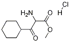 Methyl-2-amino-3-cyclohexyl-3-oxo-propionate hydrochloride Struktur